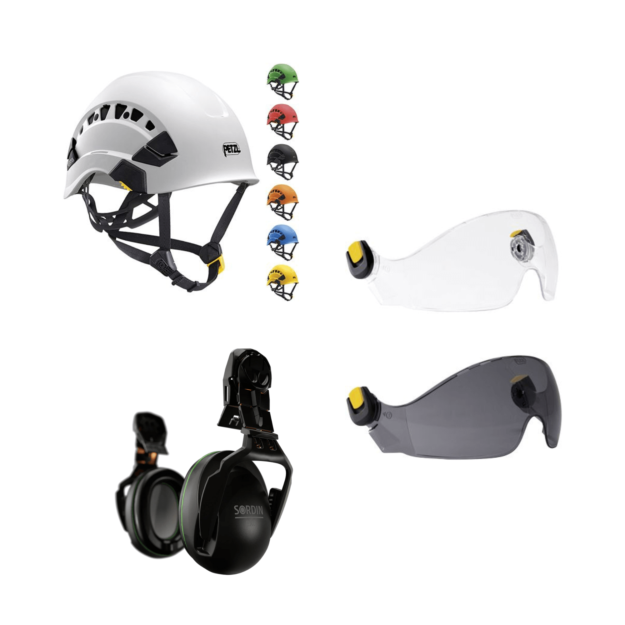 Petzl Vertex Vent Vizor チェーンソーヘルメット | 英国送料無料